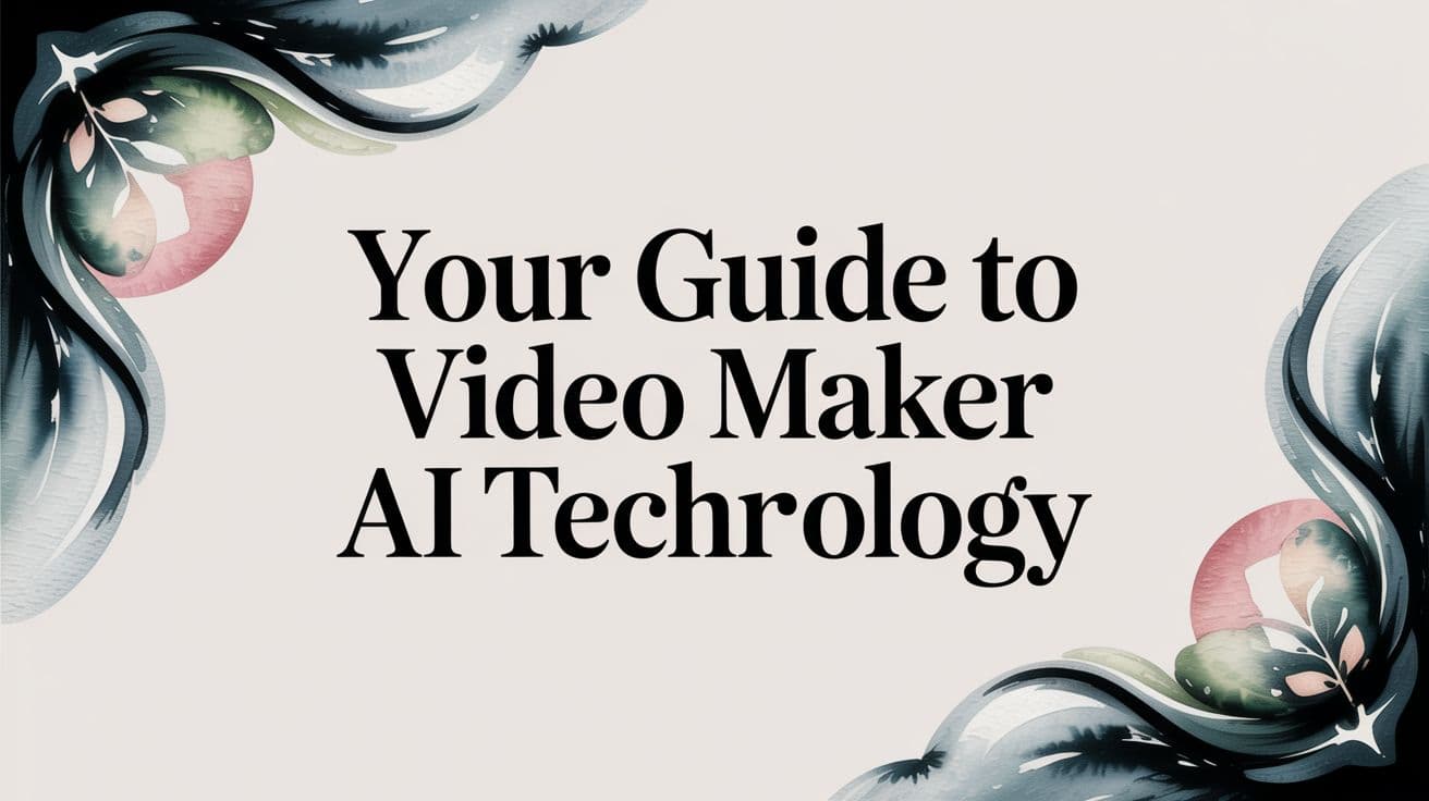 Your Guide to Video Maker AI Technology