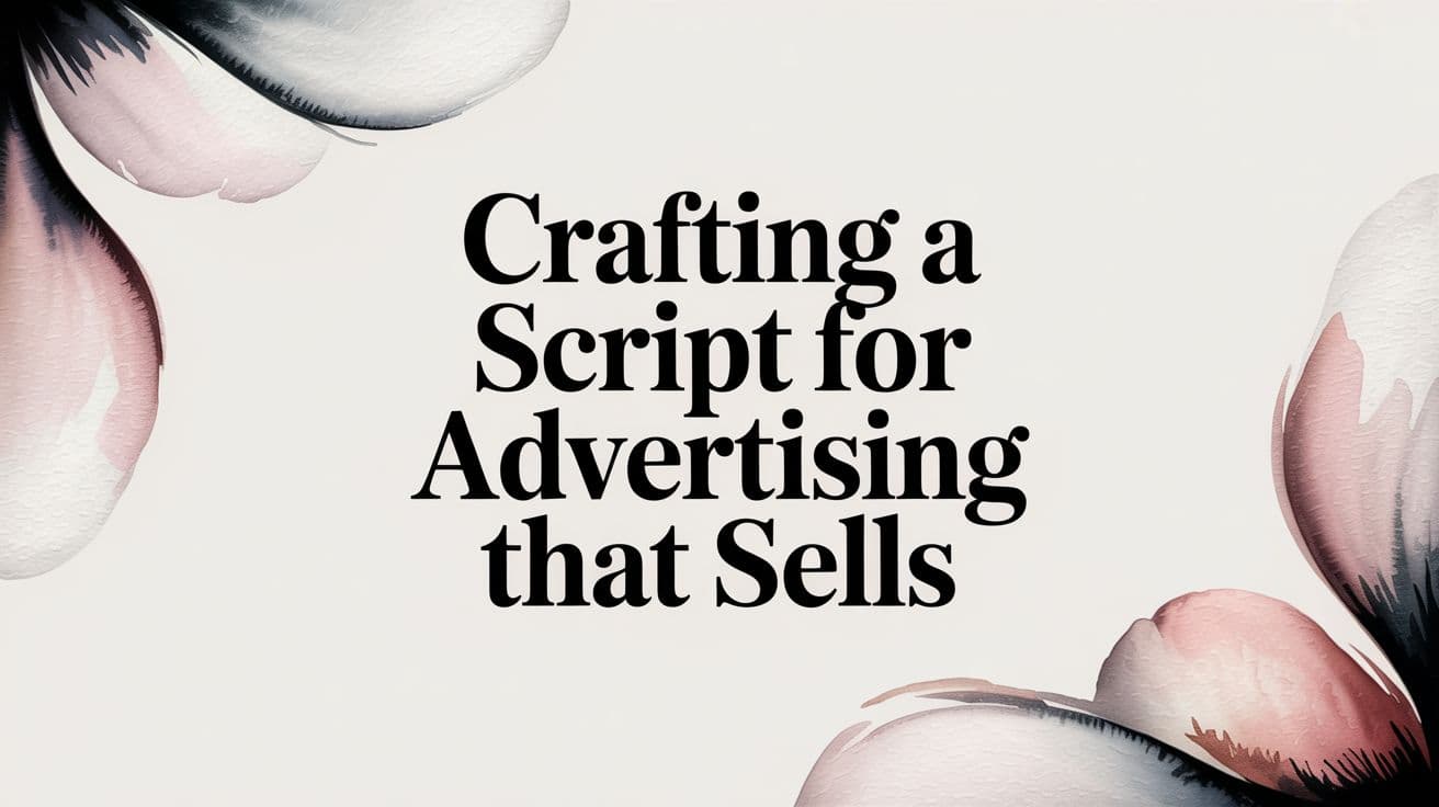 Crafting a Script for Advertising That Sells