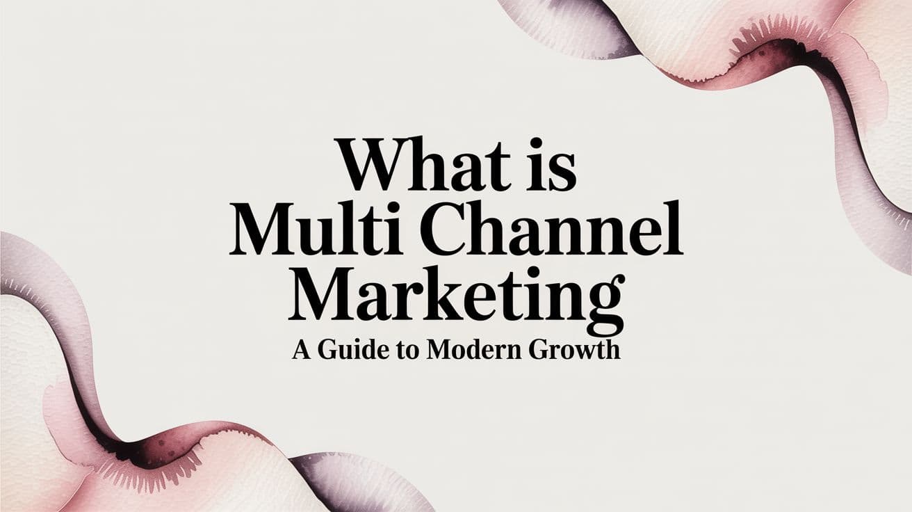 What Is Multi Channel Marketing A Guide to Modern Growth