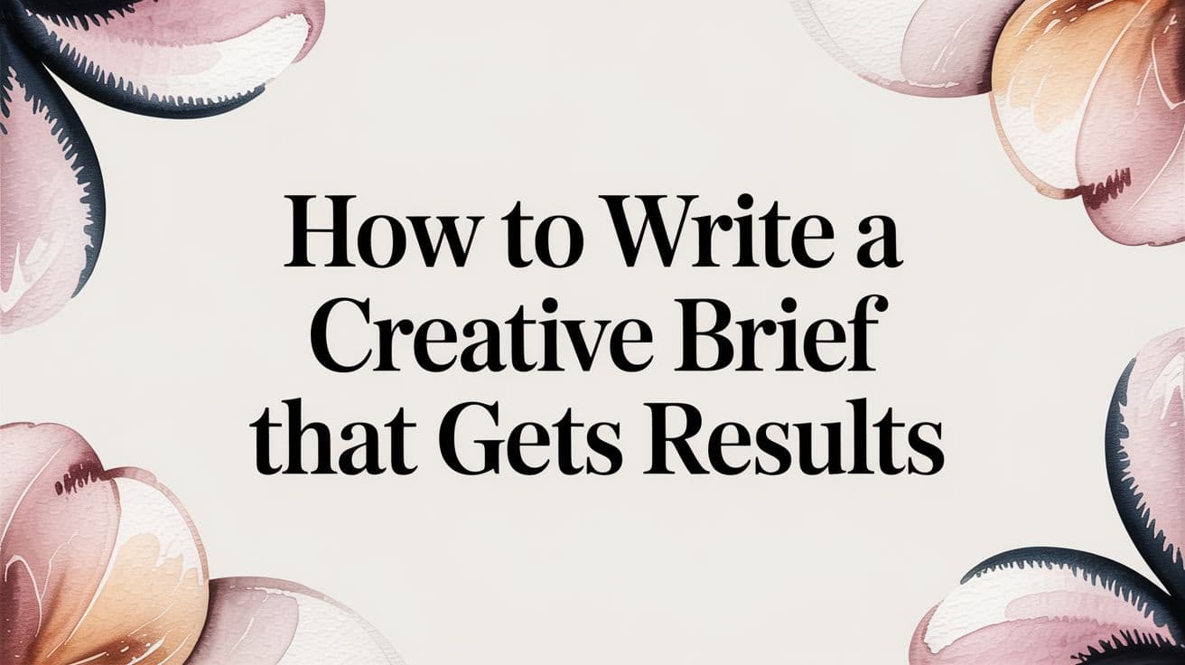 How to Write a Creative Brief That Gets Results