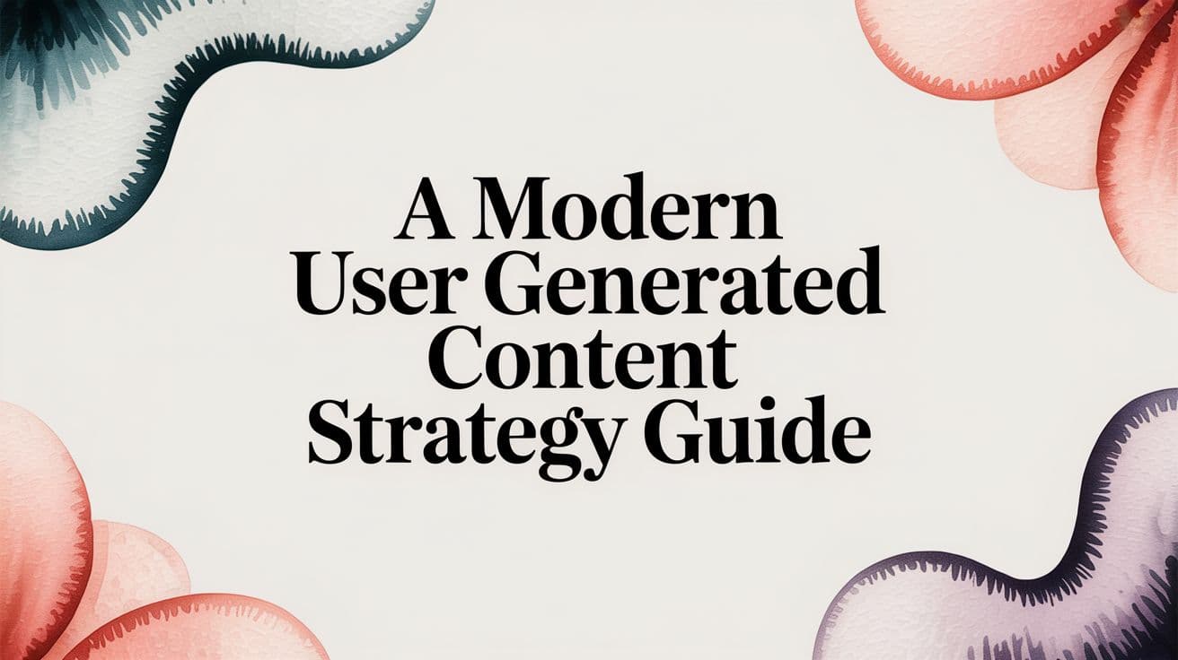 A Modern User Generated Content Strategy Guide