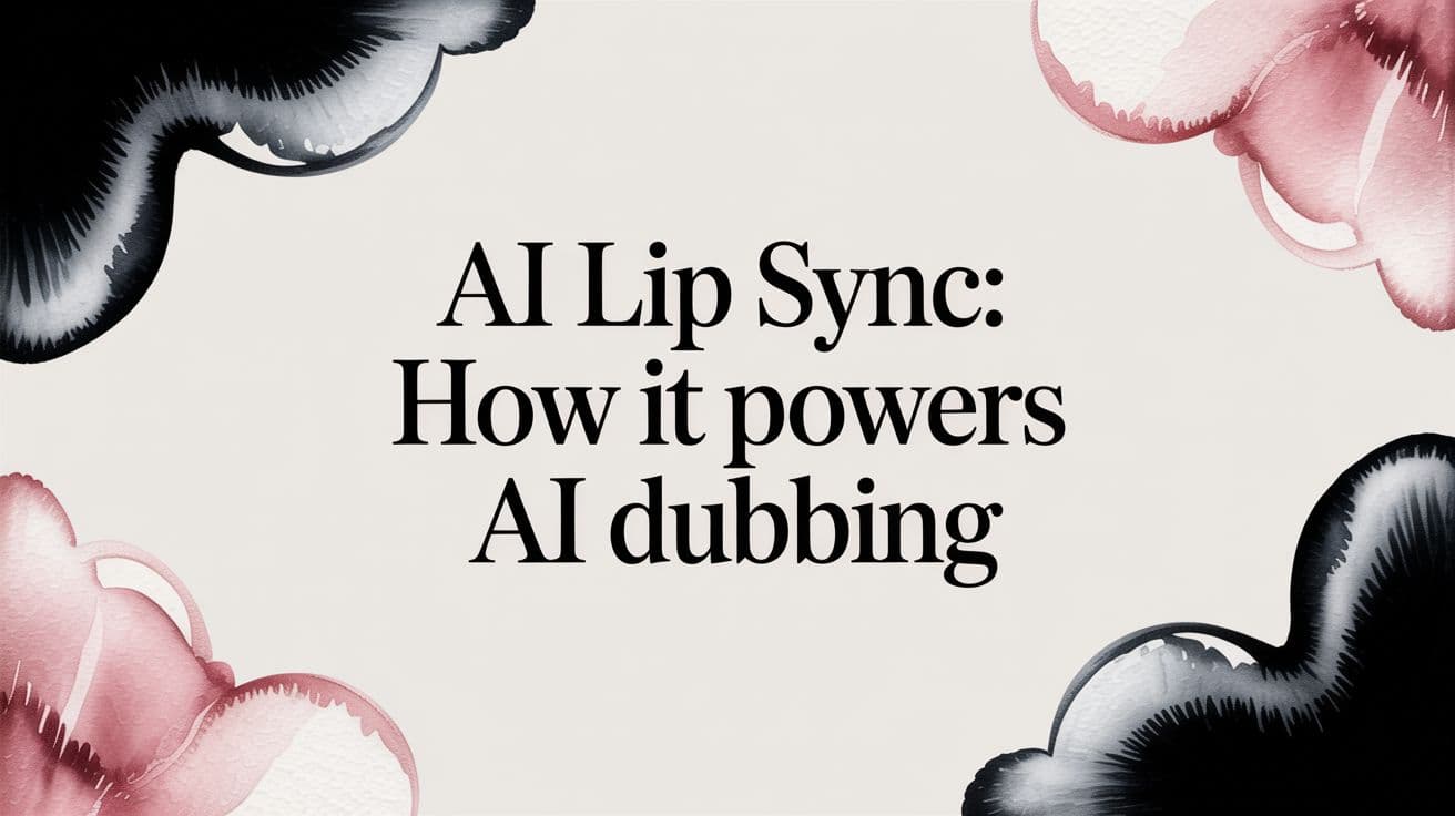 ai lip sync: How it powers AI dubbing